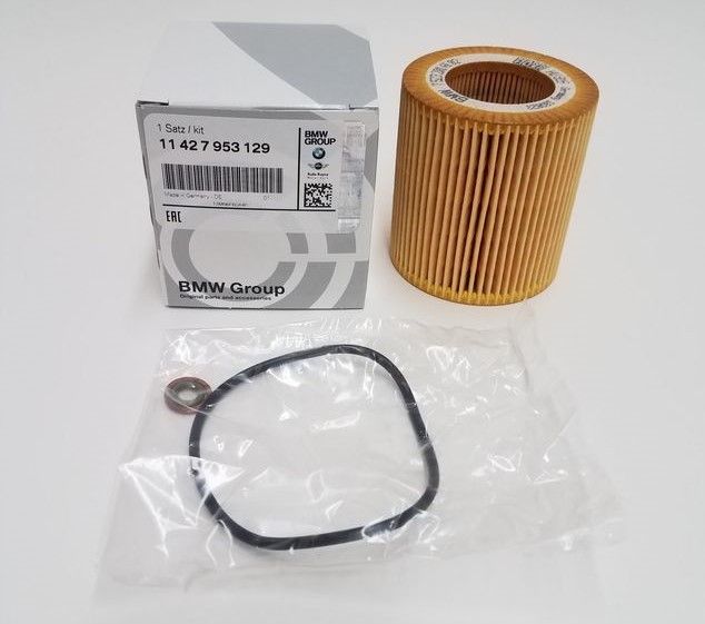 BMW Engine Oil Filter Kit N54 N55 - Genuine BMW 11427953129